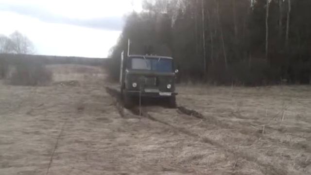 Газ 66 на цепях