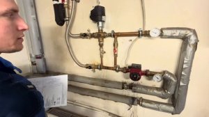 Узел обвязки вентиляции #автоматика #вентиляция   #клапан_трехходовой  #насосы #узел_обвязки