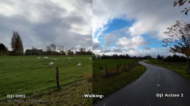 DJI Action 2 vs DJI OM5 (with iPhone 13 Pro Max) - Video Stabilization Demo смотреть онлайн