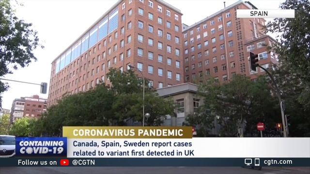 Canada, Spain, Sweden report cases of new coronavirus variant from UK смотреть онлайн