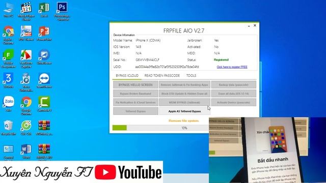 BYPASS ICLOUD FREE MÁY MẤT IMEI || MẤT VI TRÌNH || BYPASS CHƠI GAME FIX TẮT NGUỒN - XUYÊN NGUYỄN FT смотреть онлайн