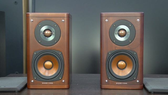 Victor (JVC) SP-EXA5 акустика с динамиками (диффузорами) из дерева. смотреть онлайн