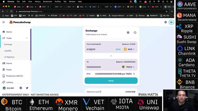 How to confirm Transaction Binance Wallet Pankcake Swap смотреть онлайн