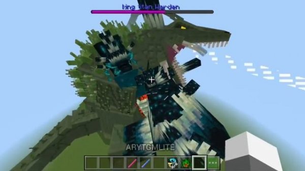 biollante vs king titan warden | Minecraft mob battle | Minecraft bedrock edition
