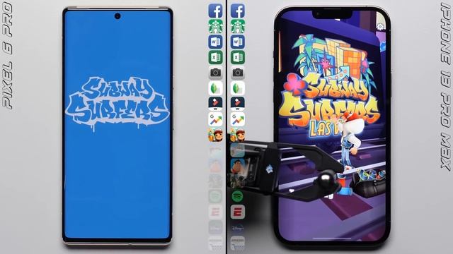 Google Pixel 6 Pro vs. iPhone 13 Pro Max Speed Test смотреть онлайн