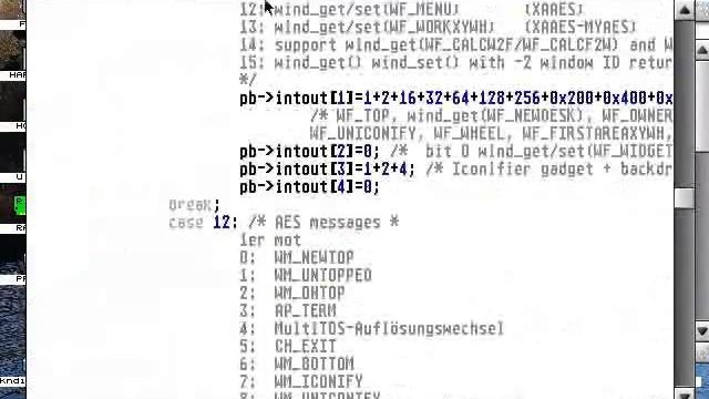 MyAes (on MiNT with Teradesk) on Aranym (Linux) смотреть онлайн