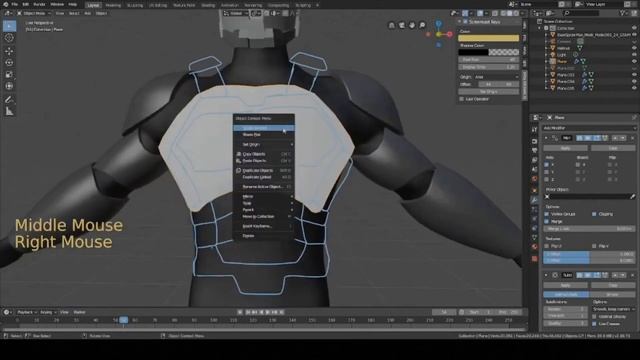 How to Make Sci-Fi Chest Armor | Blender смотреть онлайн