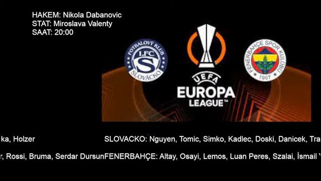 Slovacko-Fenerbahçe Maçı Canlı Izle