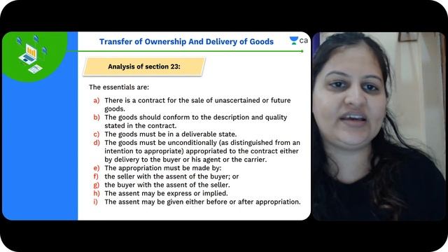L3: Sale of Goods Act, 1930 | Passing of Property | Unit 3 | CA Foundation | Law | Swati Agrawal смотреть онлайн