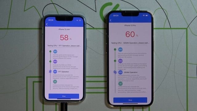 Сравнение iPhone 13 mini vs iPhone 13 pro/Тестировка iPhone 13 mini и iPhone 13 pro antutu benchmar смотреть онлайн