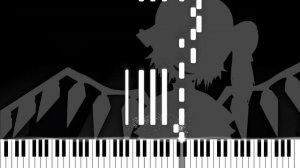 Bad Apple!! Piano Cover (ft. Nomico Version) - Touhou Visualization