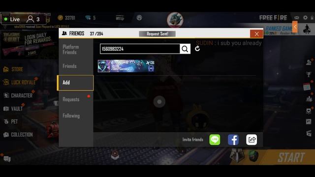 Freefire live-Road to 2k subscribe🥵 and custom room matches🙋♂️ смотреть онлайн