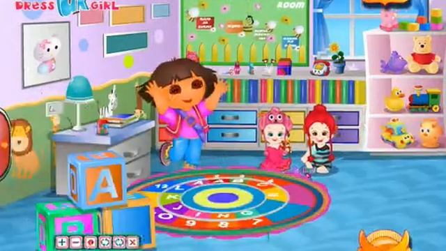 Даша украшает садик / Dora Kindergarten Classroom - прохождение смотреть онлайн