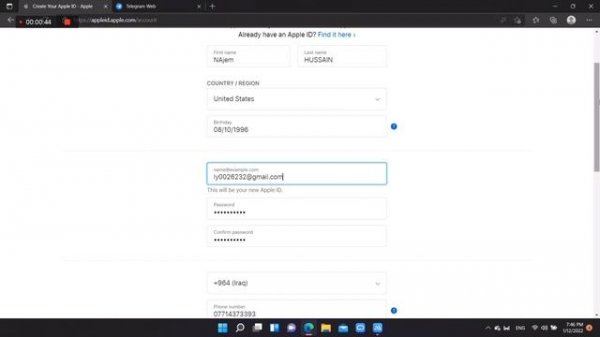طريقه عمل حساب ابل ستور Apple id مجاناً  2022 / الطريقة الصحيحة