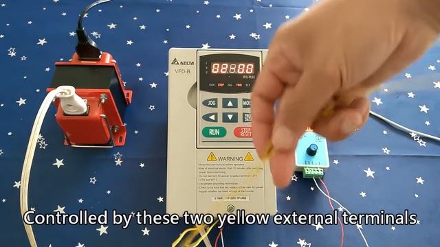 VFD-QR20-Use 4-20mA To Control The Speed Of The Inverter (0-60Hz)