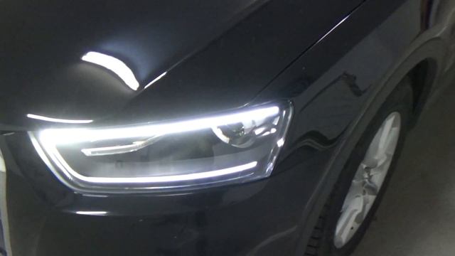 AUDI Q3 - ремонт фар с заменой стёкол + покраска чёрный мат смотреть онлайн