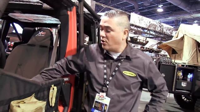 Smittybilt Gen II Tube Doors for Jeep Wrangler (JK) at SEMA Show 2015 смотреть онлайн