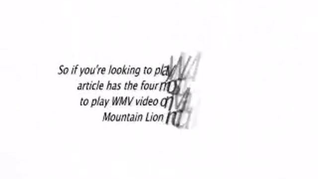 How to Play WMV on Mac OS X (Mountain Lion included) смотреть онлайн