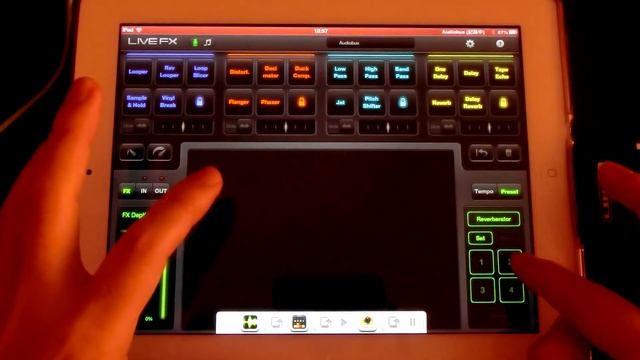 LiveFX, iPad app - Audiobus demo, with Propellerhead Figure смотреть онлайн