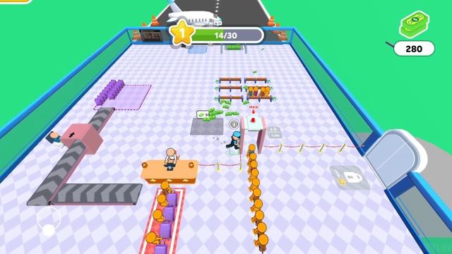 Airport Rush 3D Gameplay Walkthrough Part 1 - Tutorial Build A Big Airport (Android,iOS) смотреть онлайн
