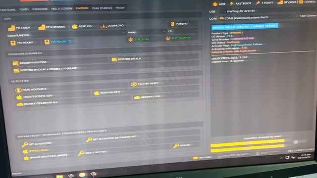 IPhone 7 IOS 15 ICloud Bypass Without Ramdisk