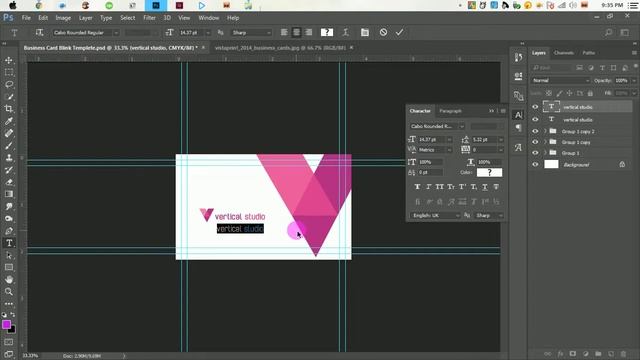 How To Design Simple Business Card & Mockup смотреть онлайн
