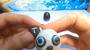 Лепим Панду из пластилина. Мультик Бинг\Bing bunny