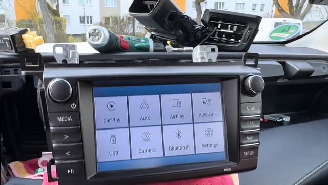 CarPlay Nachträglich Einbauen Toyota Rav4 Carabc