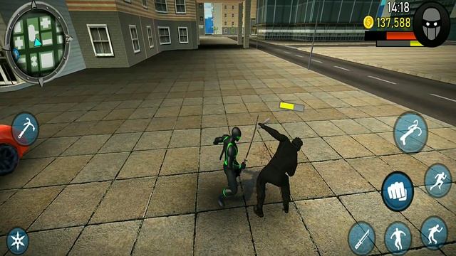 Superhéroe Spiderman Juego - Spider Rope Hero Gangstar Newyork City #9 - Android Gameplay смотреть онлайн