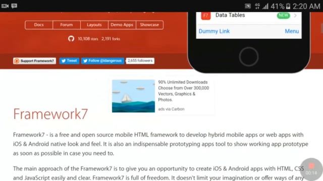 Basic Android Material App Layout Framework 7 #1 смотреть онлайн