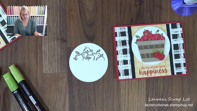 Apple Basket Fall Card Tutorial смотреть онлайн