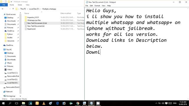 Multiple WhatsApp on iphone without Jailbreak ( Whatsapp+) works perfectly from ios 6 to ios 10 смотреть онлайн