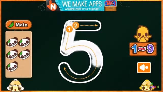 ABC 123, Learn to Write Numbers With Phonics Song | Best iPad/iPhone App Demo for Kids смотреть онлайн