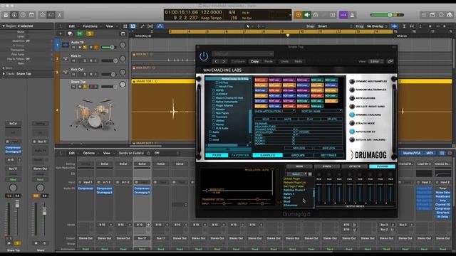 Comment Remplacer La Batterie Live En ( Ez Drummer, Kontakt Et Addictive Drums) En Travers Drumagog