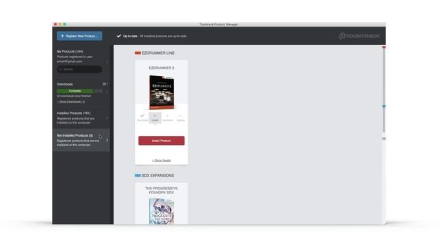 Toontrack Product Manager: Installing