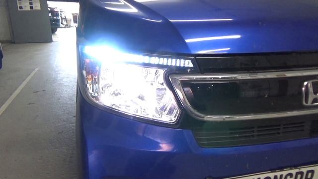 Honda N-WGN - исправляем свет праворукого японца . Установка BI XENON HELLA 3R смотреть онлайн