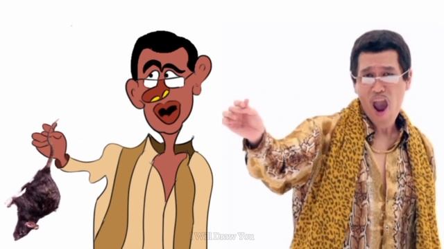 PIKOTARO - PPAP (Pen Pineapple Apple Pen) Drawing Meme | смотреть онлайн
