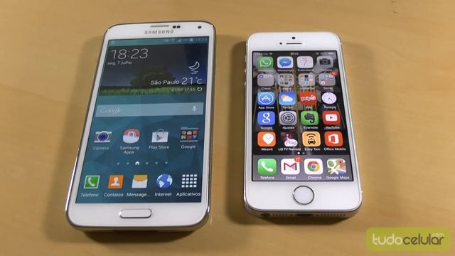 Comparativo: iPhone 5S vs Galaxy S5 | Tudocelular.com смотреть онлайн