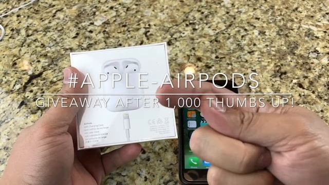 Apple AirPod GIVEAWAY! Apple Bluetooth Unboxing! Is It Worth $160? смотреть онлайн