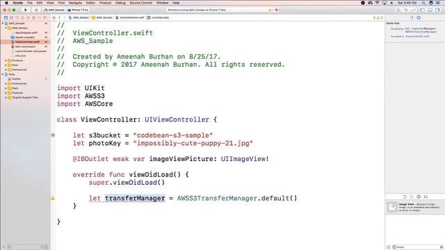 iOS x AWS: Download Images from S3 with Transfer Manager смотреть онлайн