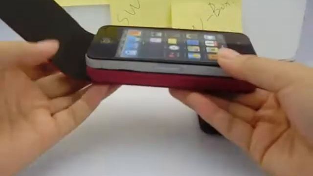 Flip iPhone 4/4S Red Snake Skin Leather Case смотреть онлайн