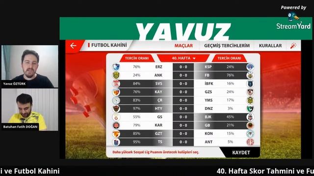 #challenge#SüperLig#Tahmin#SosyalLig Yarışta Son 3 Hafta 40.Hafta Maç Skor Tahmini ve Futbol Kahini смотреть онлайн