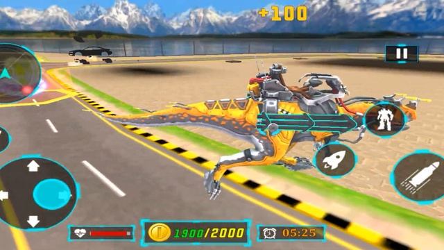 Dino Robot Car Transform Games - Android Gameplay смотреть онлайн