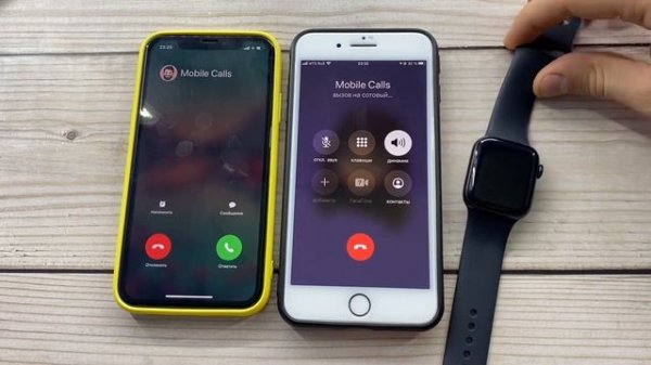 Crazy Call Apple Watch Se vs iPhone 11, iPhone 8+/ Incoming, Outgoing Madness Call