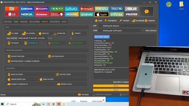 How to Bypass Passcode iCloud FMI ON iPhone 6 to iPhone X use Unlocktool Cellular ON смотреть онлайн