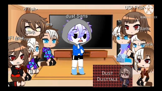 Frisk's Y Lovedtale, Lovedswap Y Lovedfell Reaccionan A Bad Apple De Sans