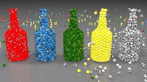 Мультики для детей, учим цвета, разноцветные мячики