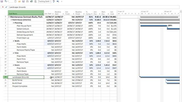 Microsoft Project - Video 21 Tracking Project Progress смотреть онлайн