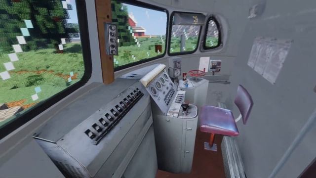 Электричка ЭР9ПК (кругломордая) в Майнкрафт Immersive Railroading смотреть онлайн