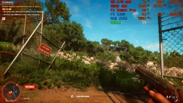 Far Cry 6 Rx 570 + Fx 8300 ☠️💀✴️✴️🔫👱🏾♀️ 🐊